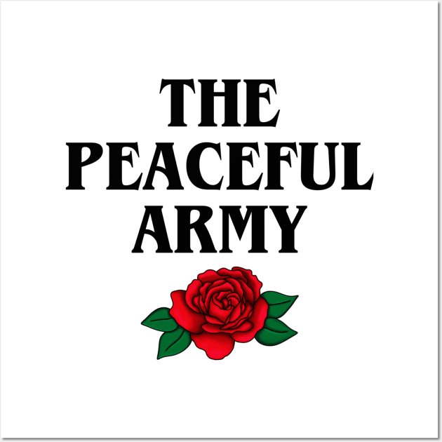 The Peaceful Army // Black Wall Art by Velvet Earth